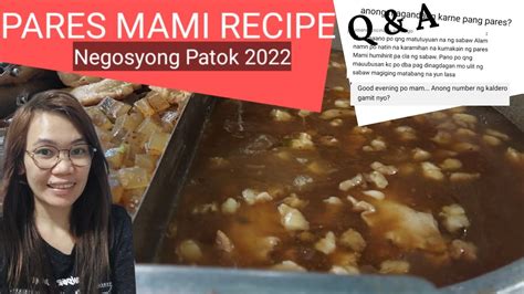 Nilibre Muna ng Pares Mami Bago Bigyan ng Sarsa .